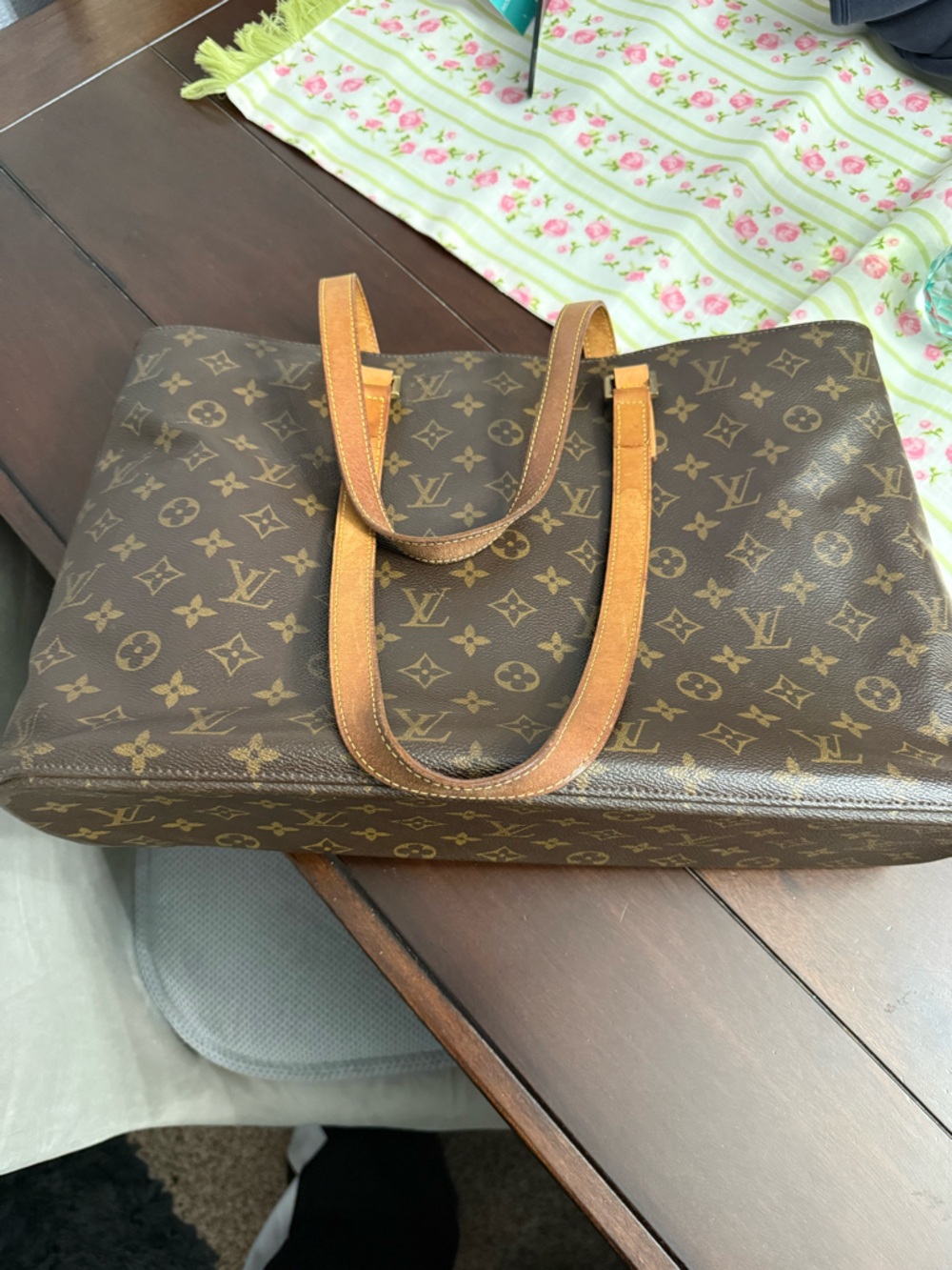 Vintage Louis Vuitton Monogram tote Bag in Brown w/coa